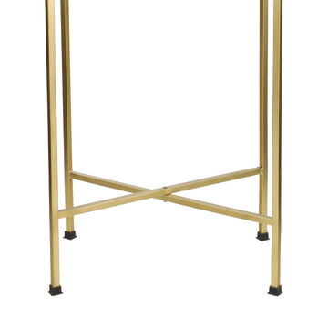 Sterling 26.25" Industrial Classic Metal Foldable Rectangular End Table and Side Table with Removable Tray Top